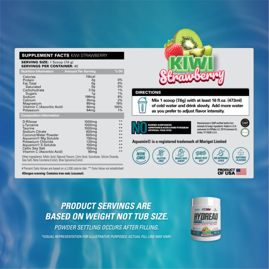 EHP Labs Hydreau 304g Kiwi Strawberry