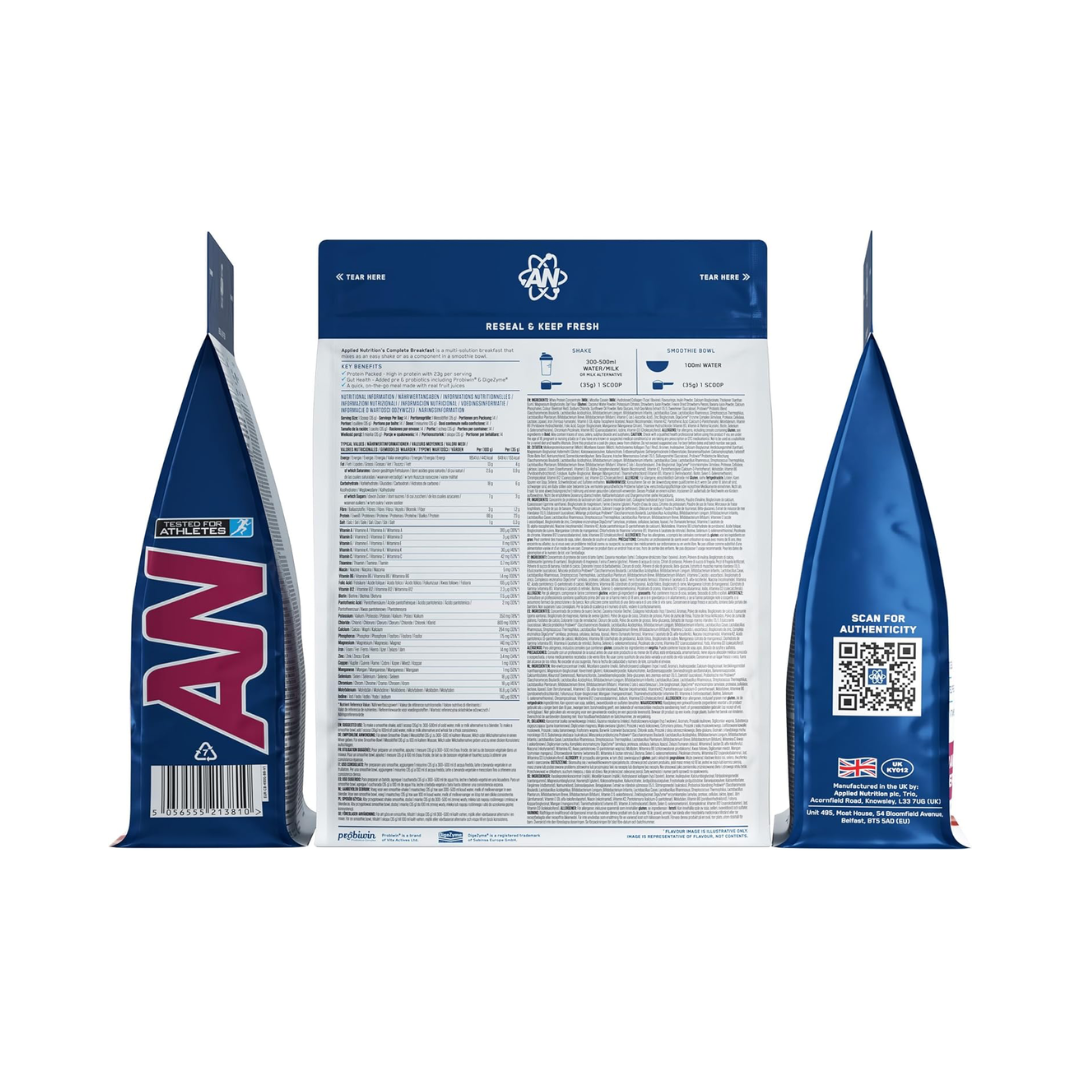 Applied Nutrition Complete Breakfast 490g Banana & Berries