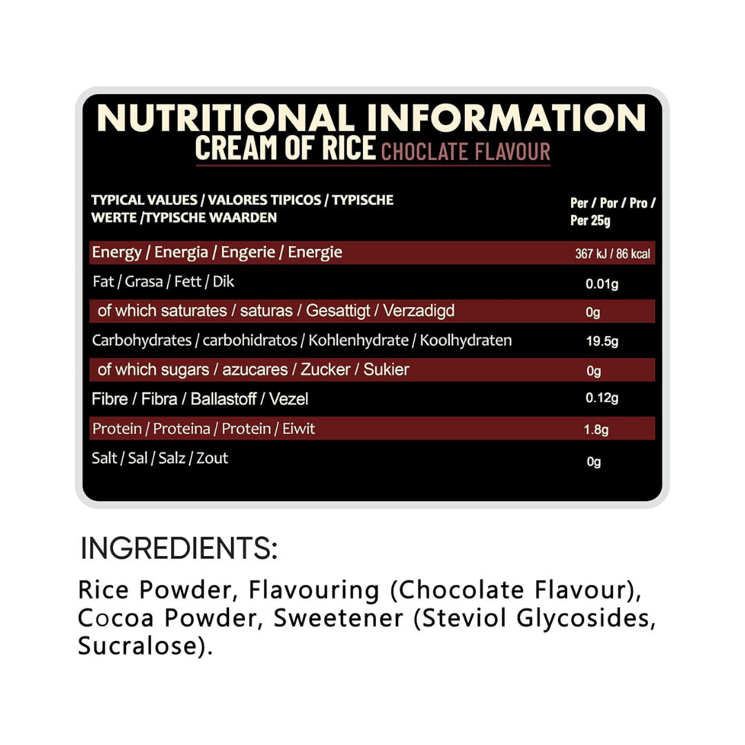 NXT Nutrition Cream of Rice 2kg Chocolate
