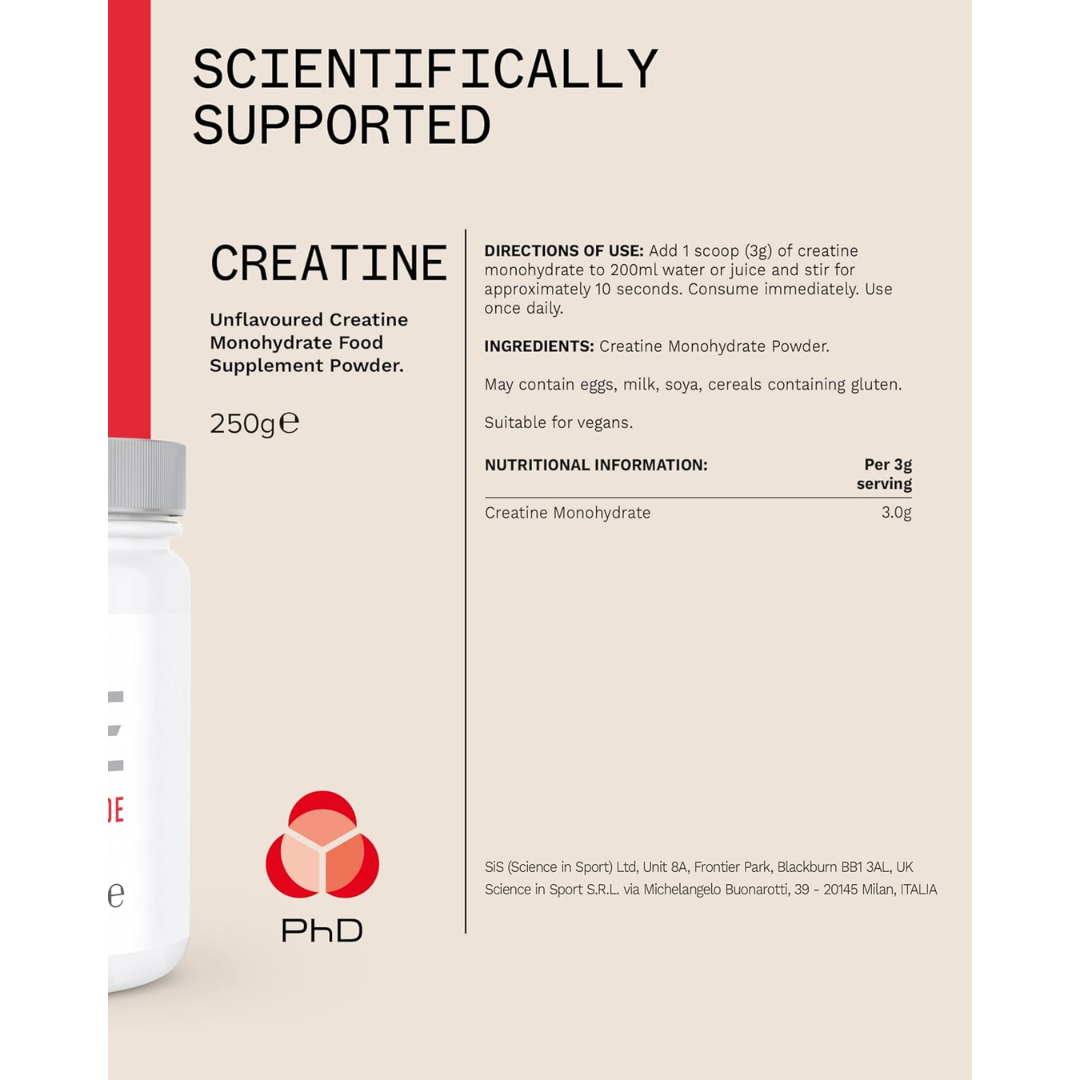 PhD Nutrition Micronised Creatine 250g