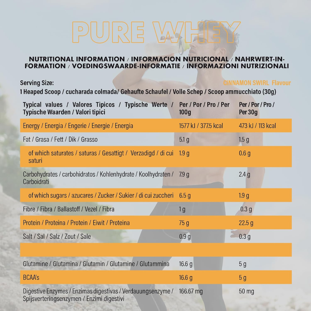 NXT Nutrition Pure Whey Deluxe 510g Cinnamon Swirl