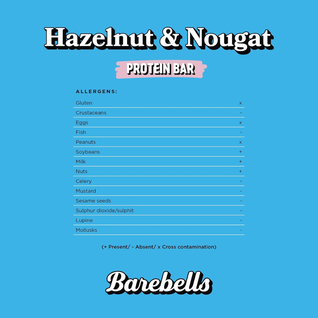 Barebells Protein Bar 55g Hazelnut & Nougat