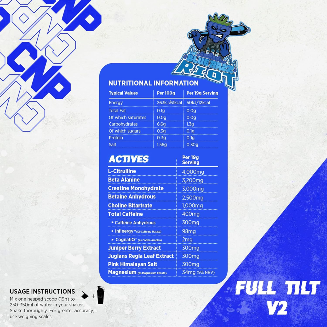 CNP Full Tilt V2 570g Blue Razz Riot