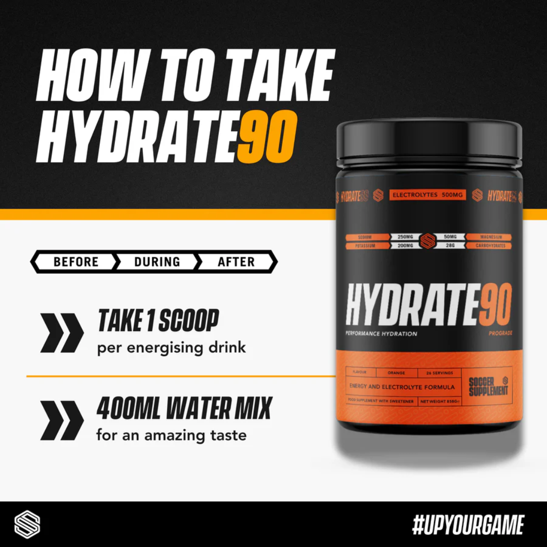Soccer Supplement Hydrate90 858g Orange