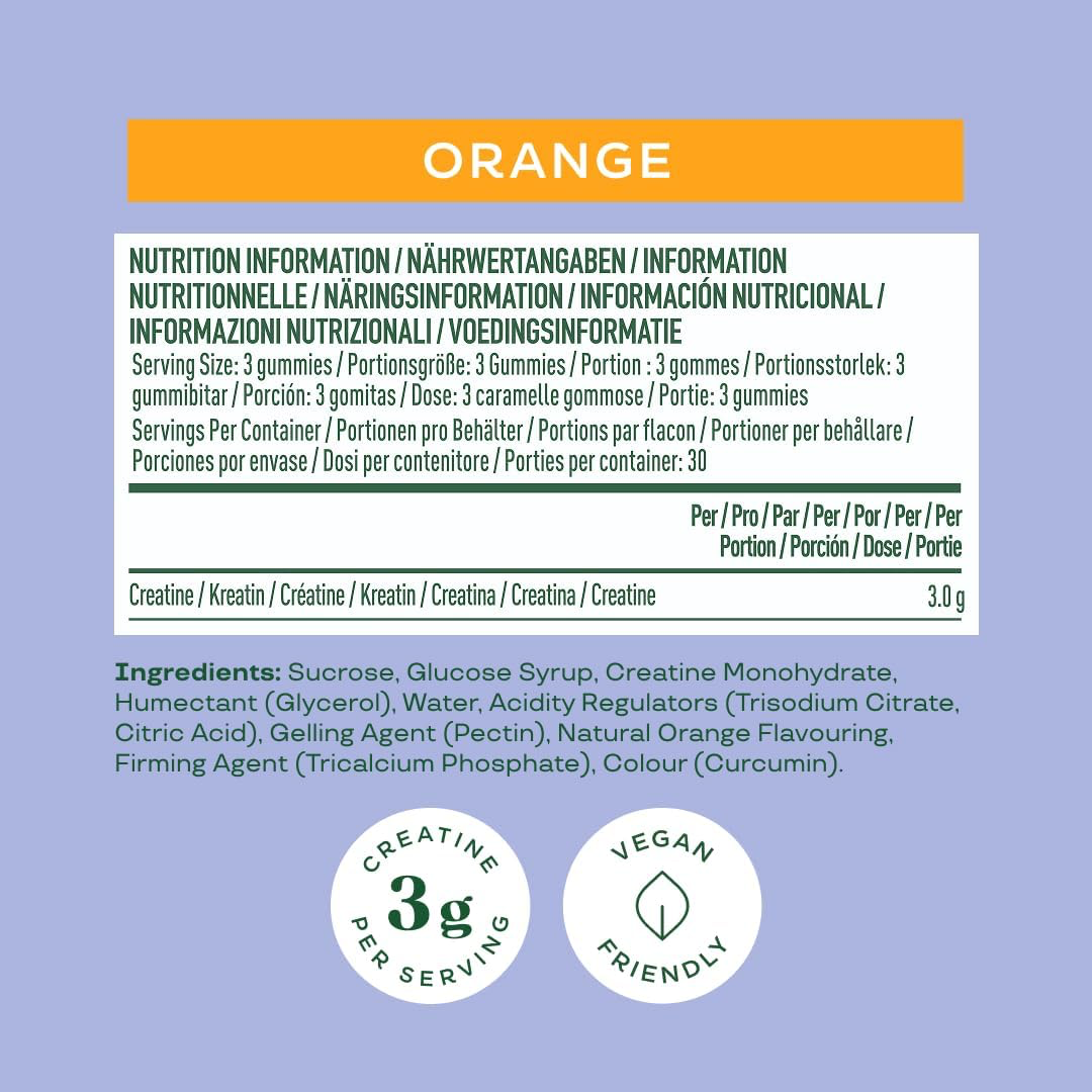 Bloom Creatine Gummies 90 Gummies Orange