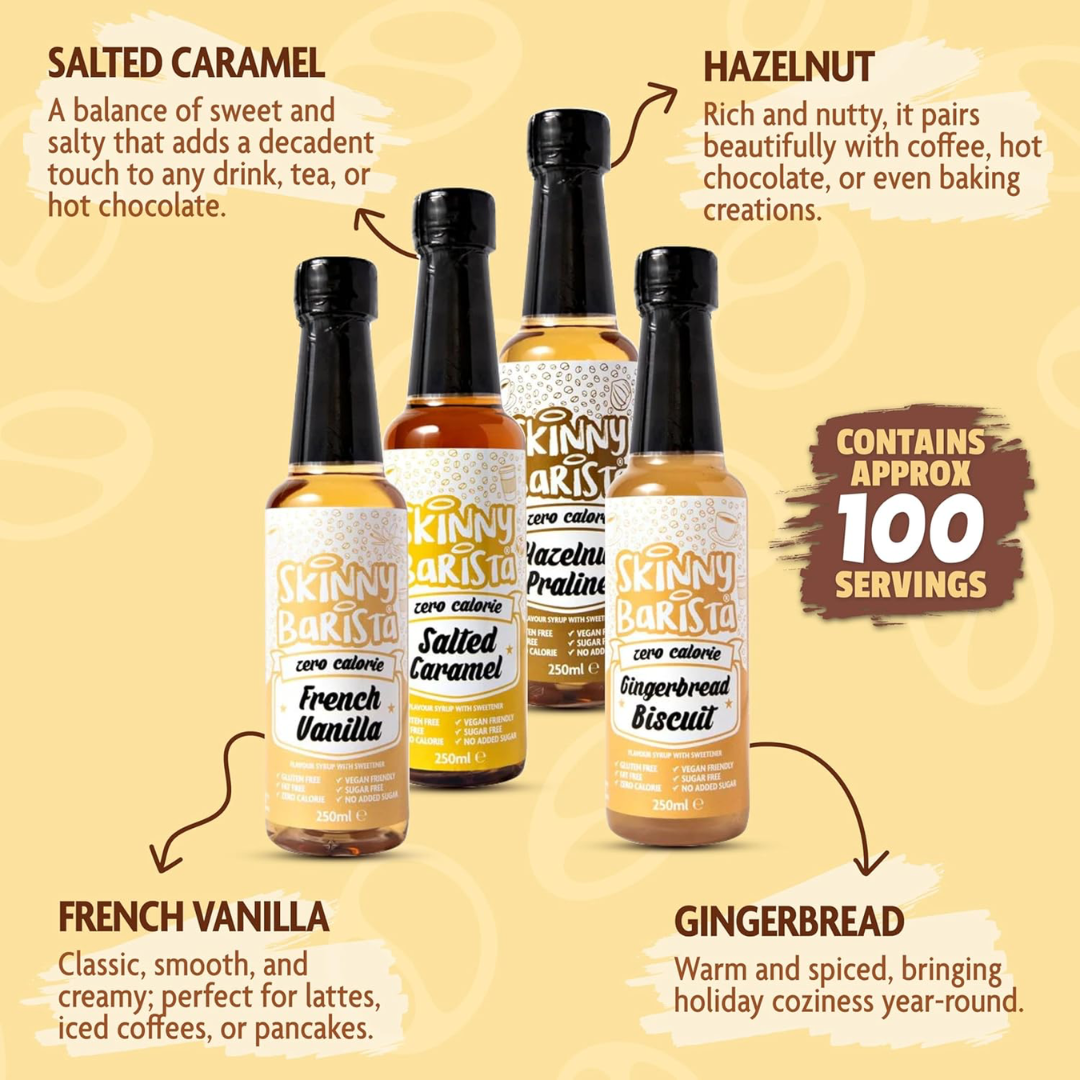 The Skinny Food Co Sugar Free Coffee Syrup 250ml Gingerbread Biscuit