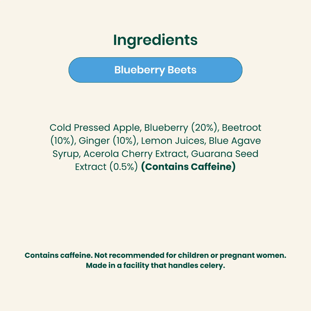 Rheal Superfood Blueberry Beets Energy Shot 14x60ml