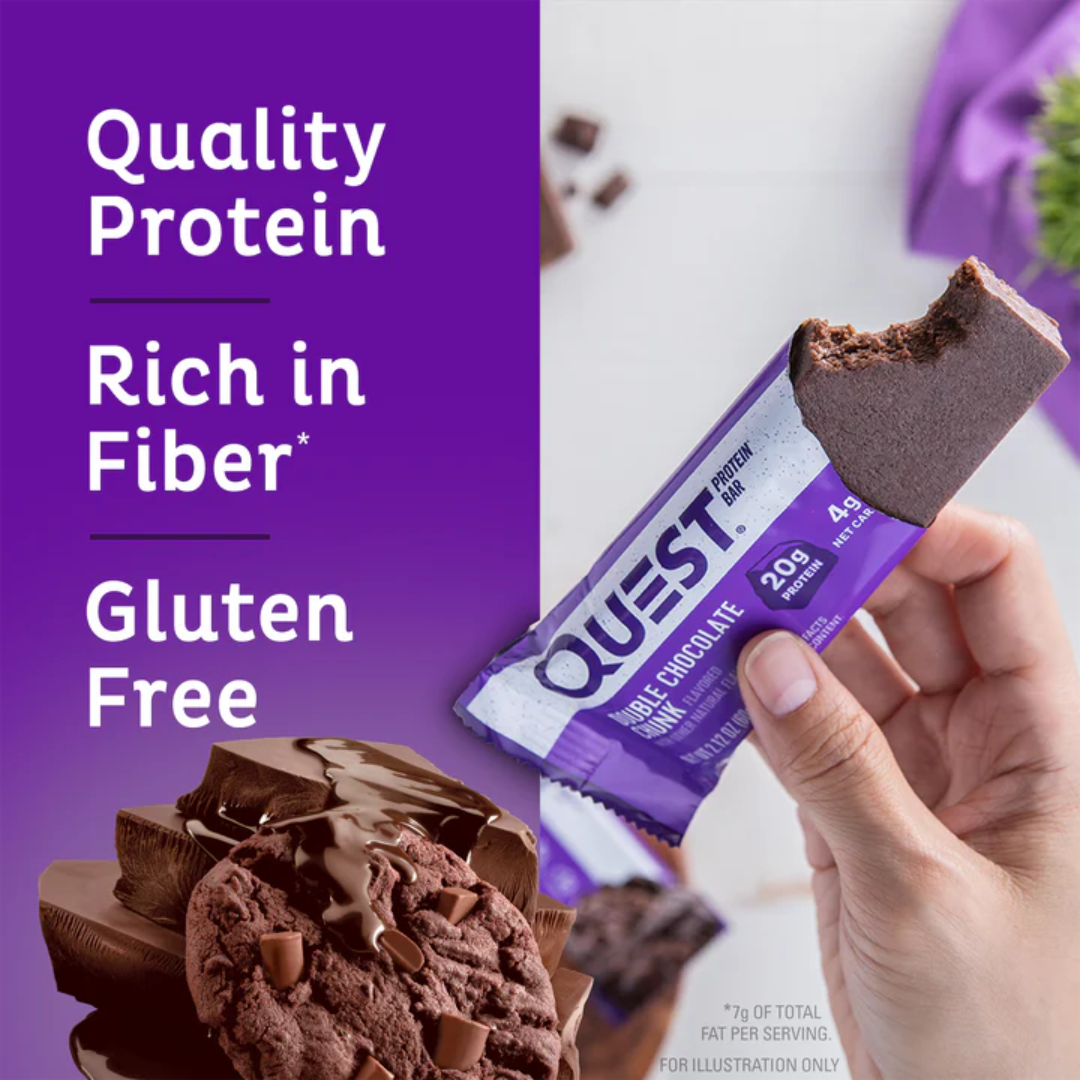 Quest Nutrition Bar 12x60g Double Chocolate Chunk