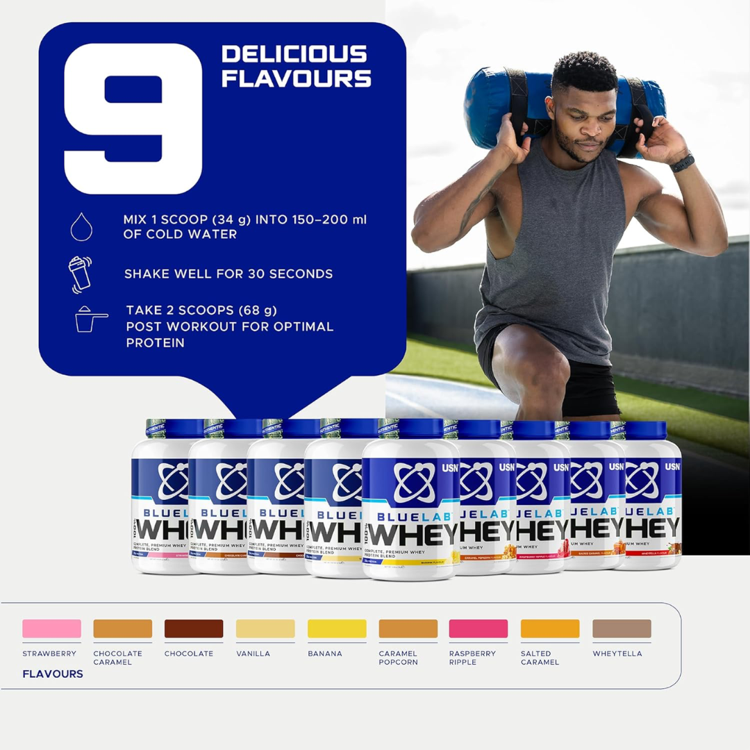 USN Blue Lab Whey 2kg Caramel Popcorn