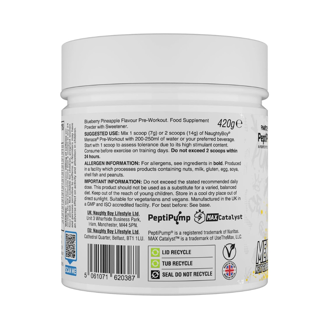 Naughty Boy Menace V2 420g Blueberry Pineapple 60 Servings