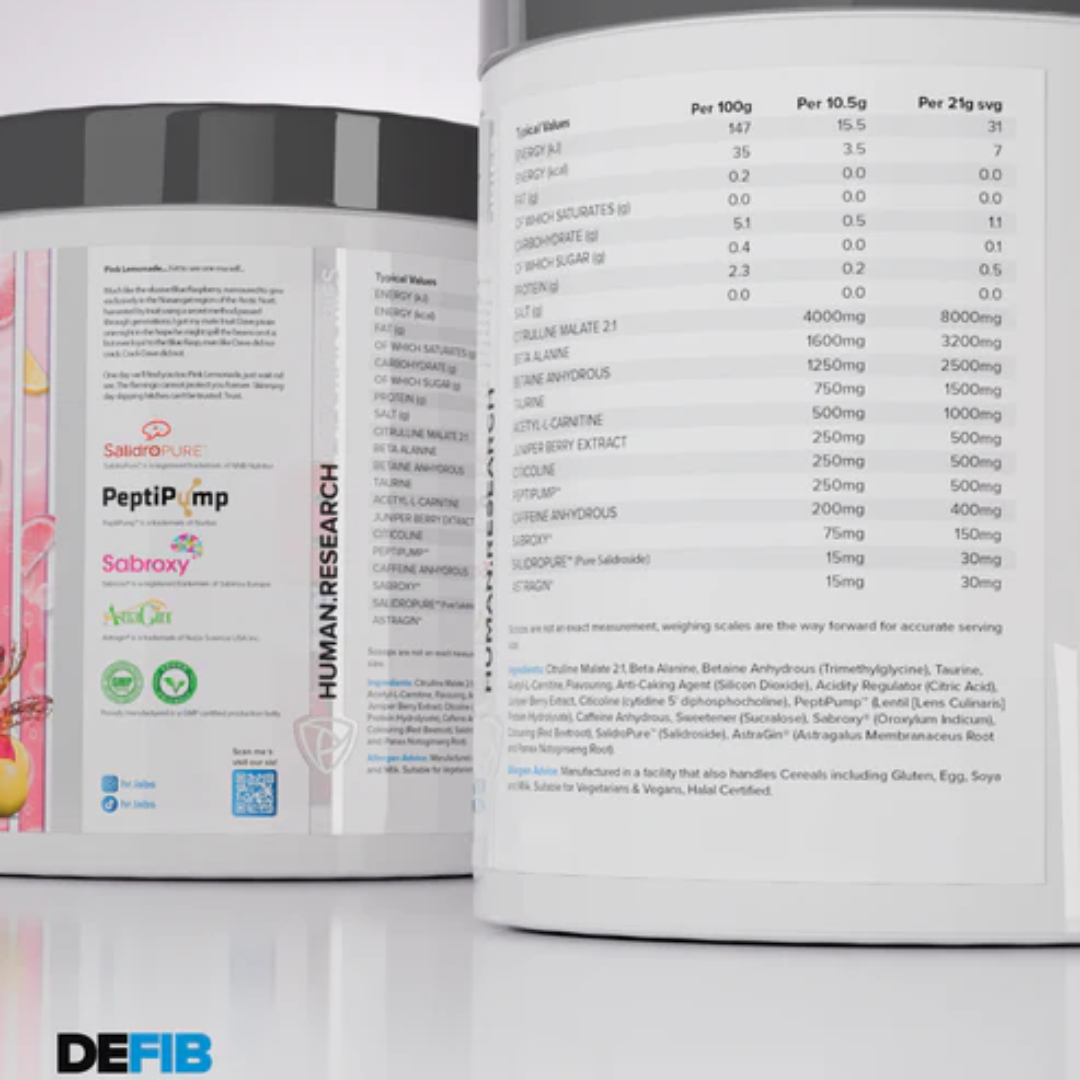 HR Labs DEFIB 420g Pink Lemonade
