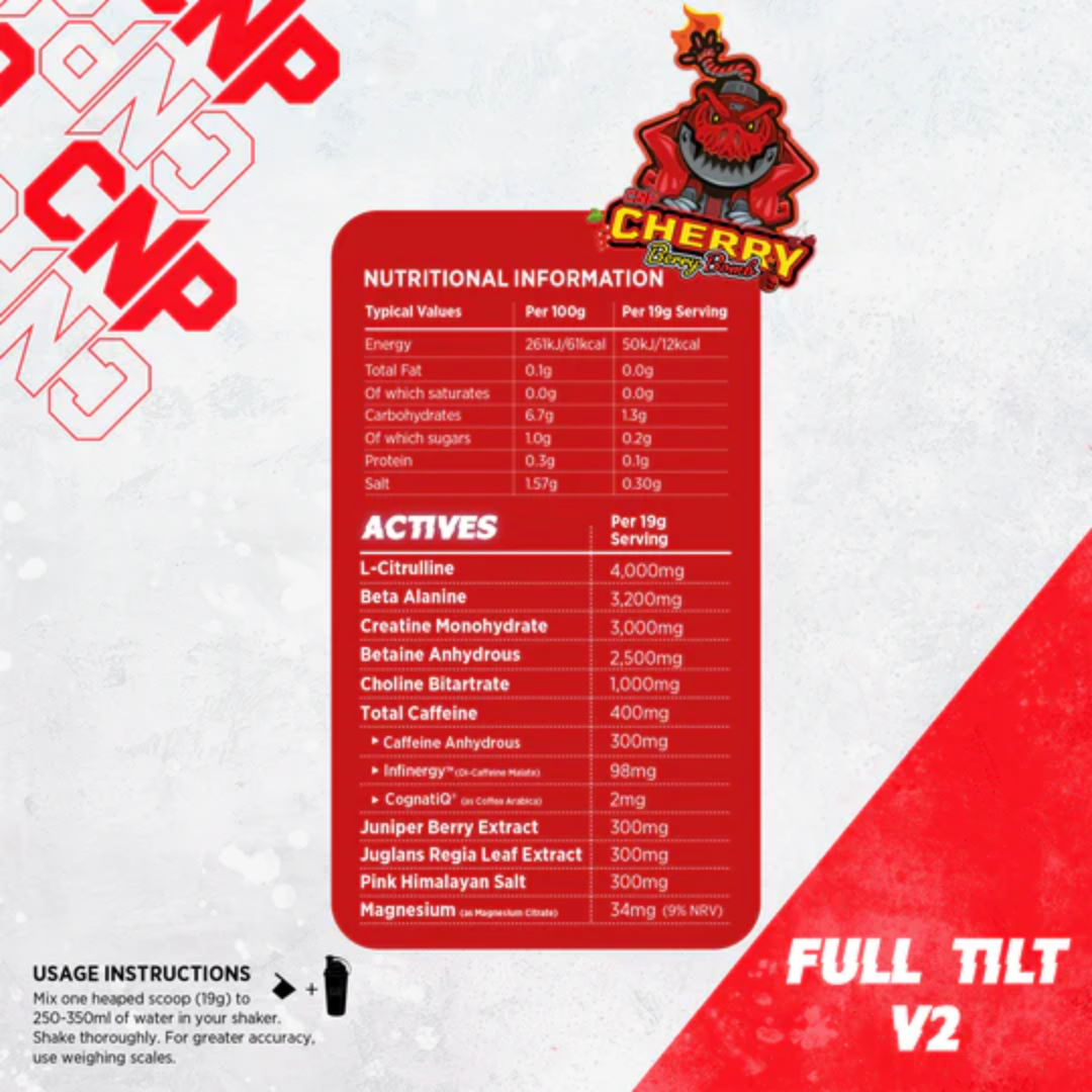 CNP Full Tilt V2 570g Cherry Berry Bomb