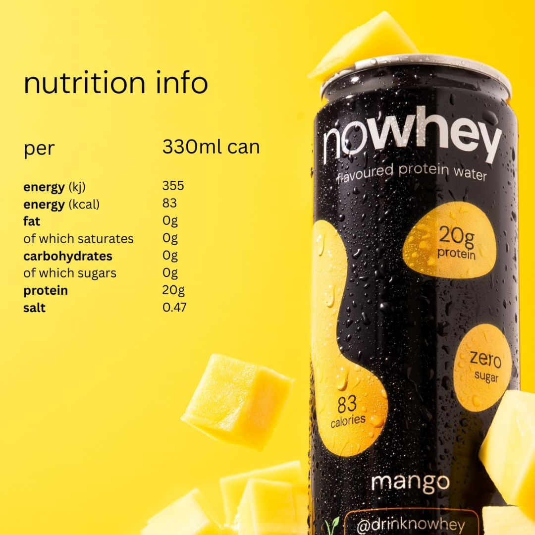 NoWhey Flavoured Protein Water 12x330ml Mango