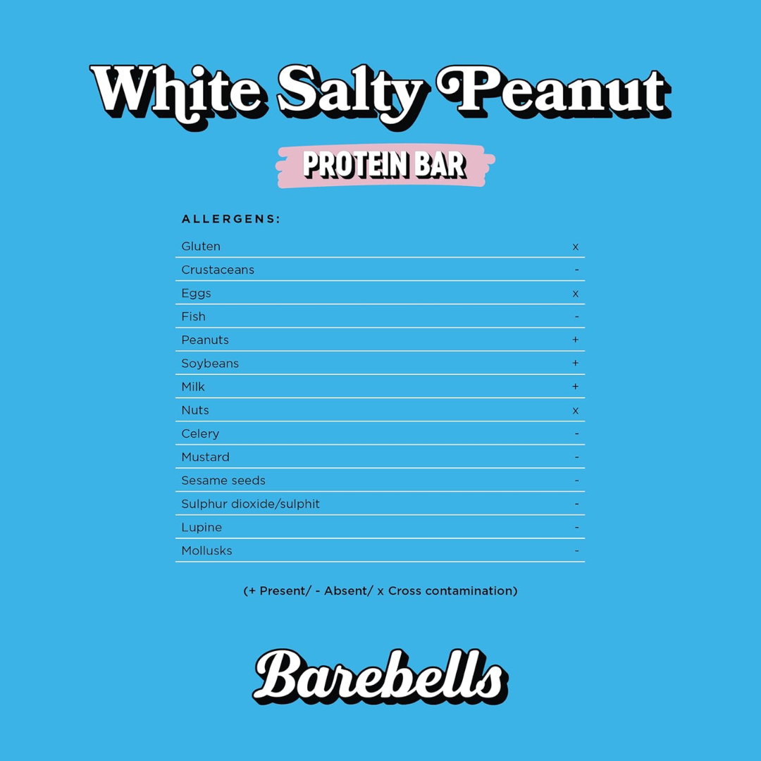 Barebells Protein Bar 55g White Chocolate Salty Peanut