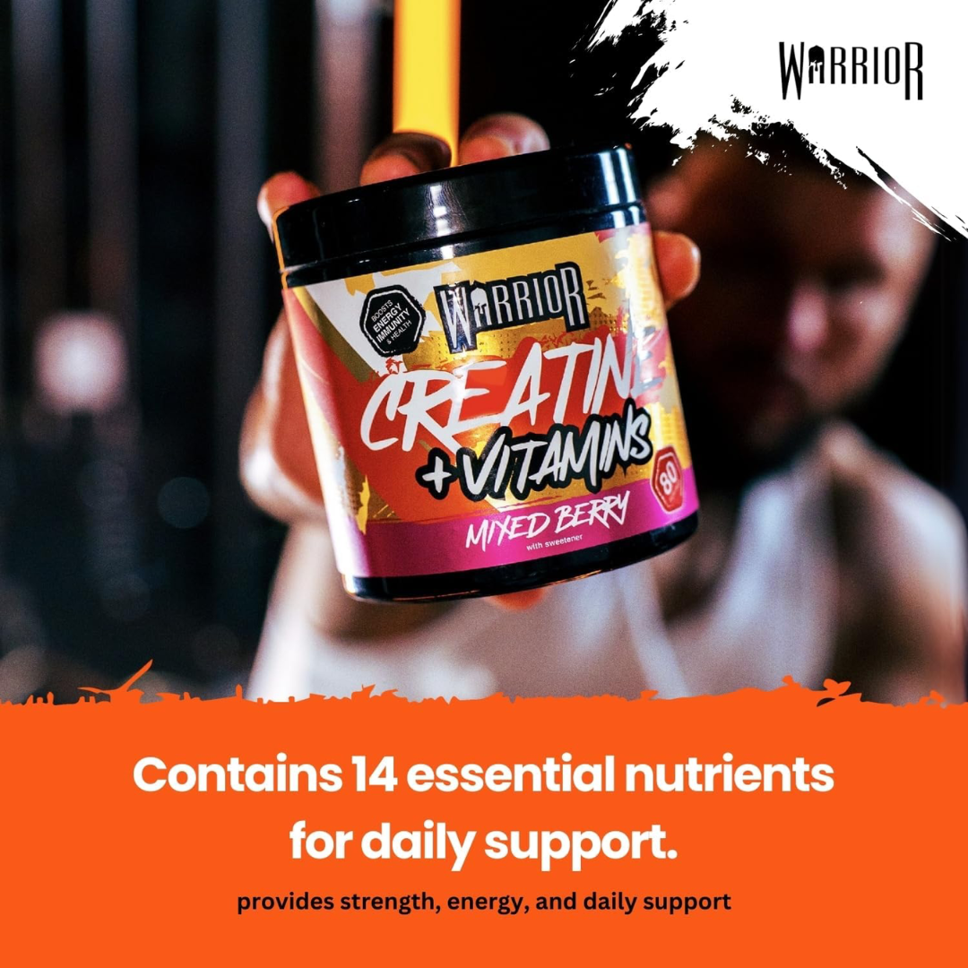Warrior Creatine Plus Vitamins 360g Mixed Berry