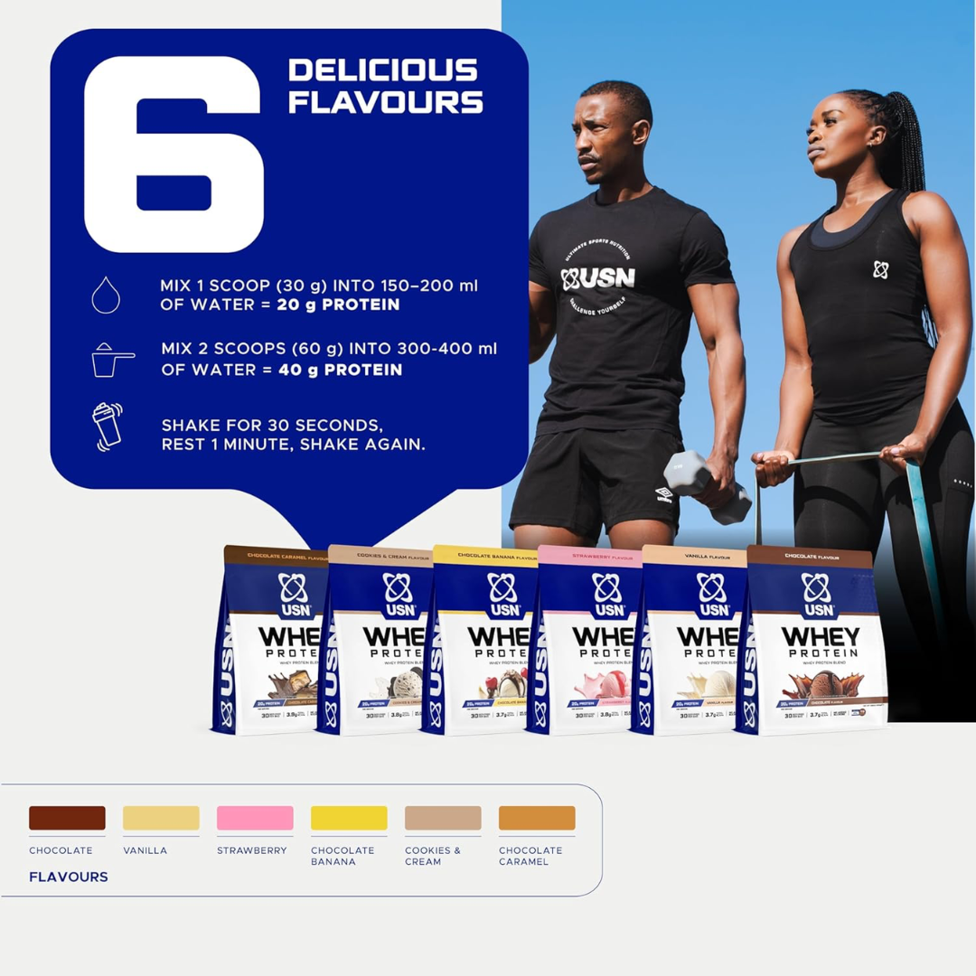 USN Whey Protein Bag 900g Vanilla