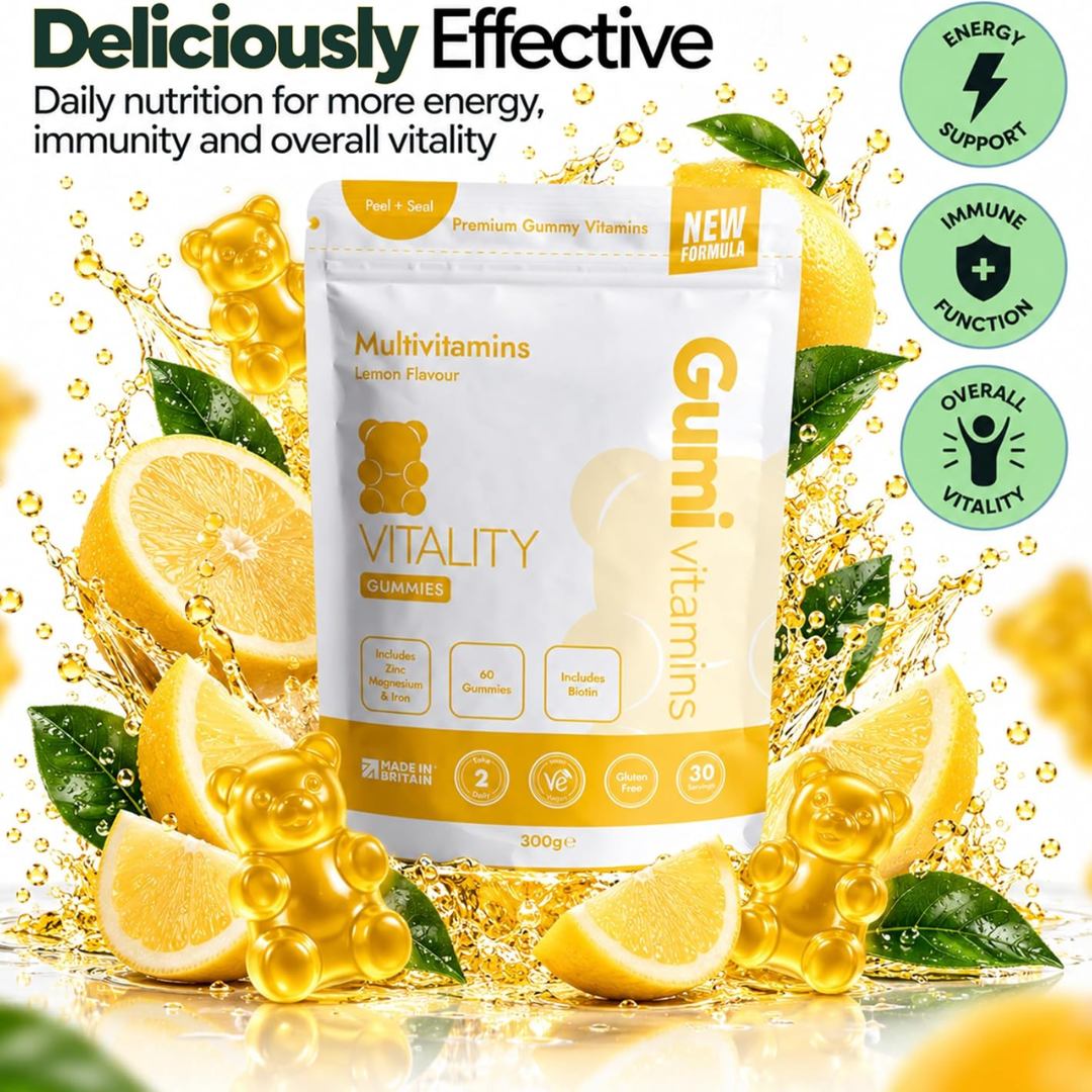 Gumi Vitamins VITALITY - Multivitamin Gummies 300g Lemon