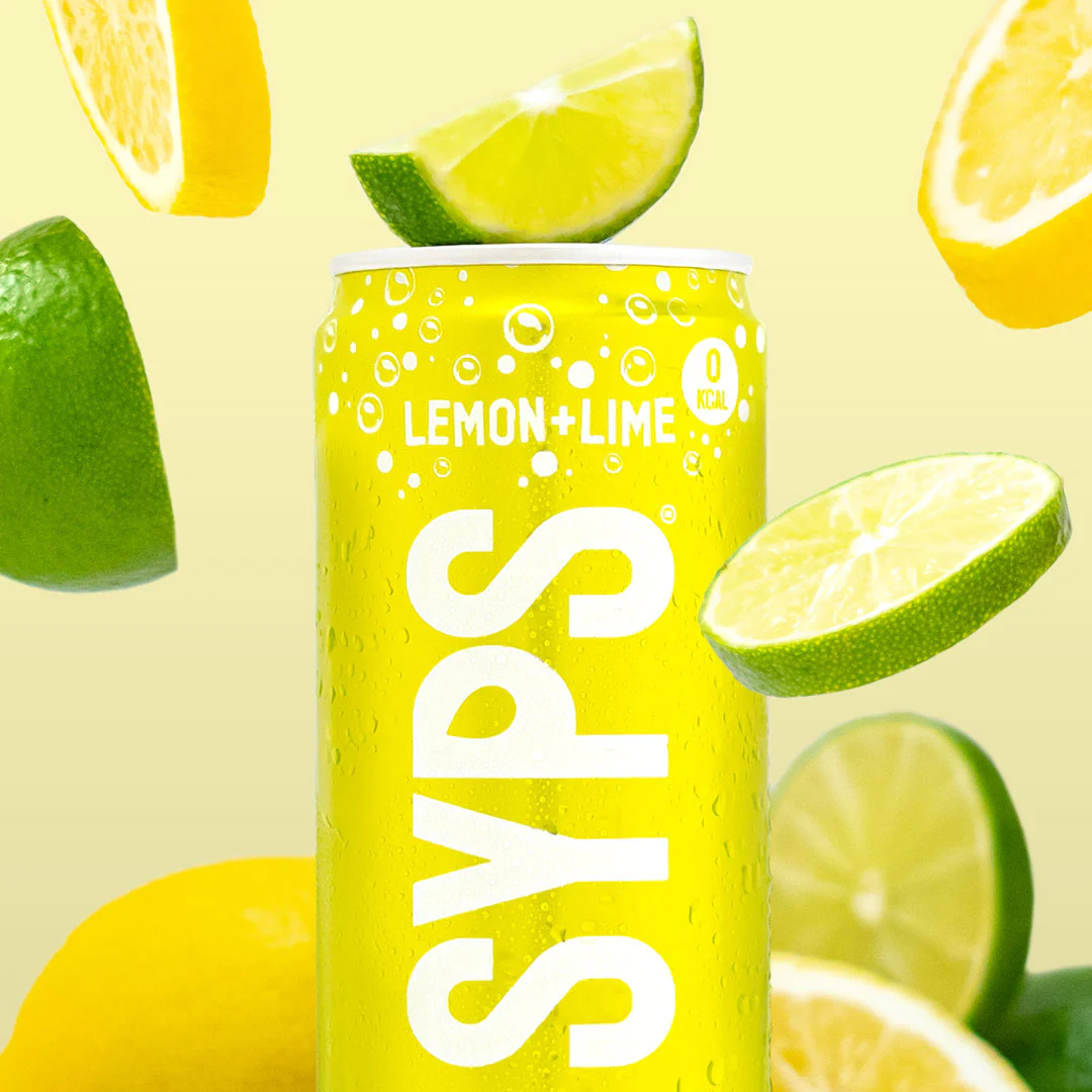 SYPS Fizzy Water 12x330ml Lemon & Lime