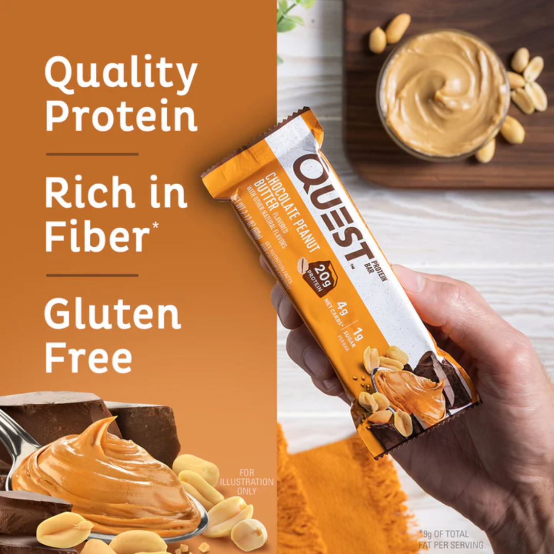 Quest Nutrition Bar 12x60g Chocolate Peanut Butter