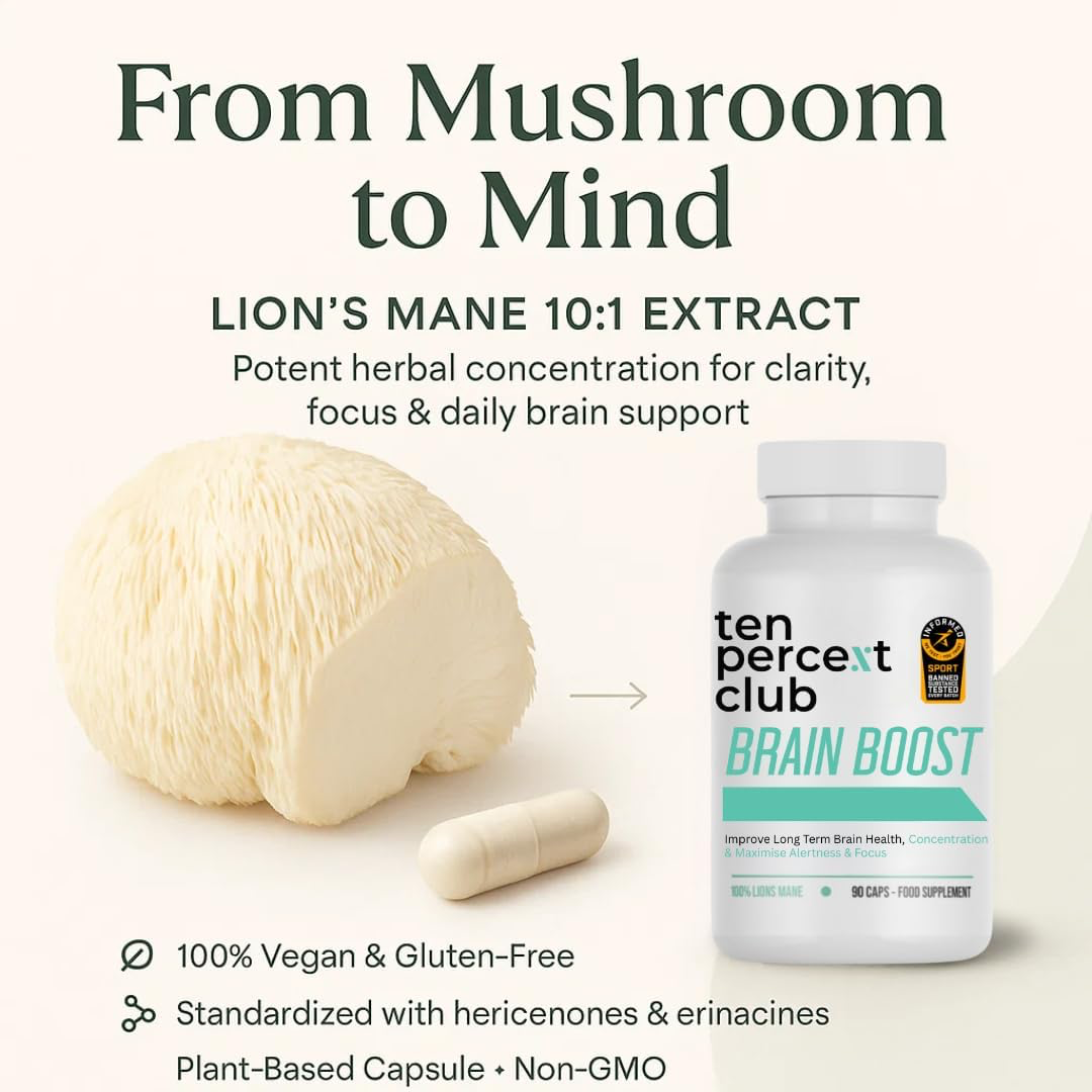 The Ten Percent Club Brain Boost 90 Caps