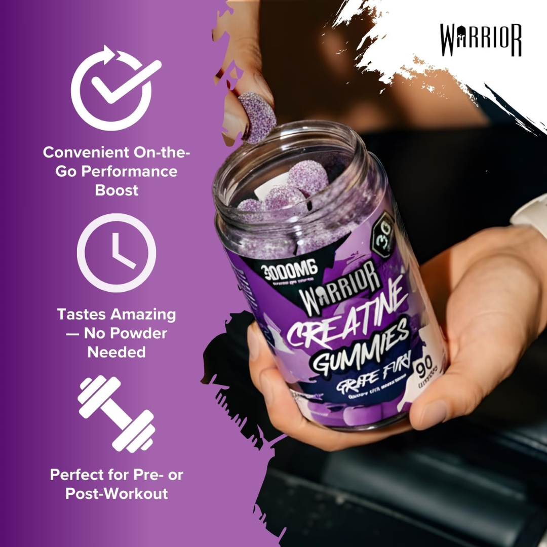 Warrior Creatine Gummies 90 Tabs Grape