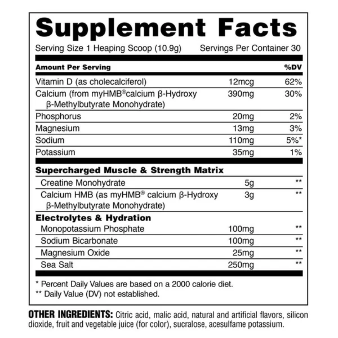 Animal Creatine +HMB 327g Dragon Berry