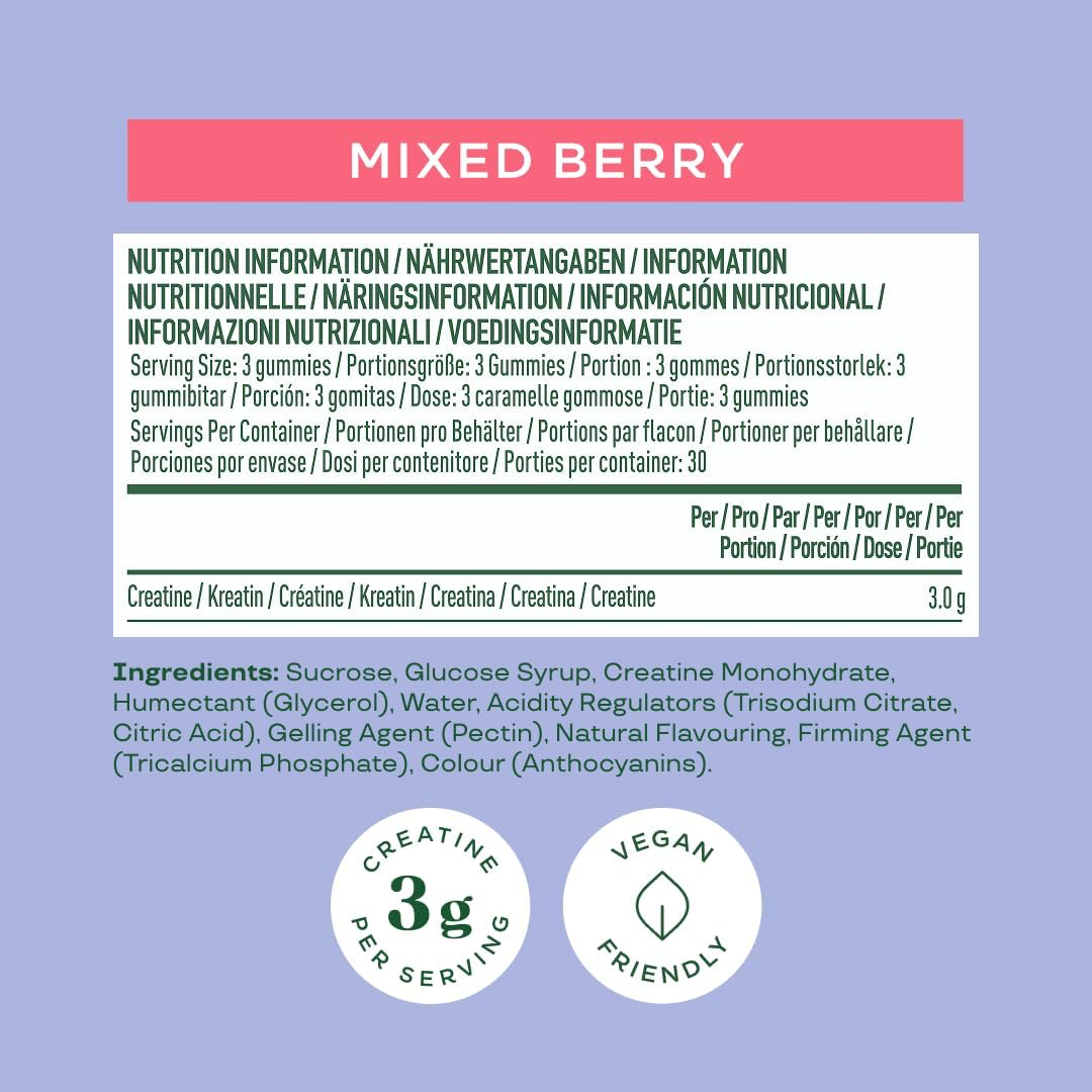 Bloom Creatine Gummies 90 Gummies Berry