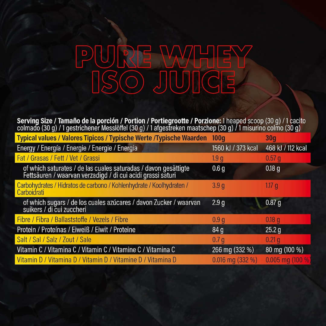 NXT Nutrition Pure Whey ISO Juice 900g Strawberry & Banana