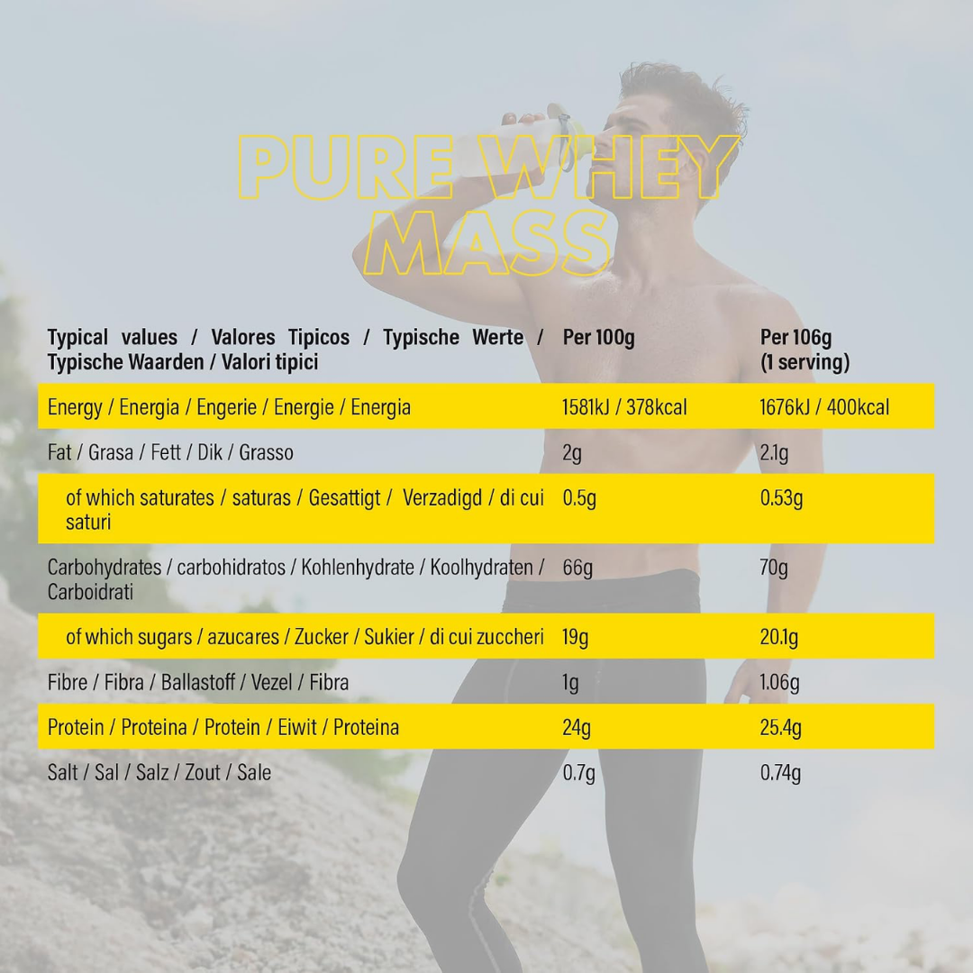 NXT Nutrition NXT Pure Whey Mass 3.18kg Banana Milkshake