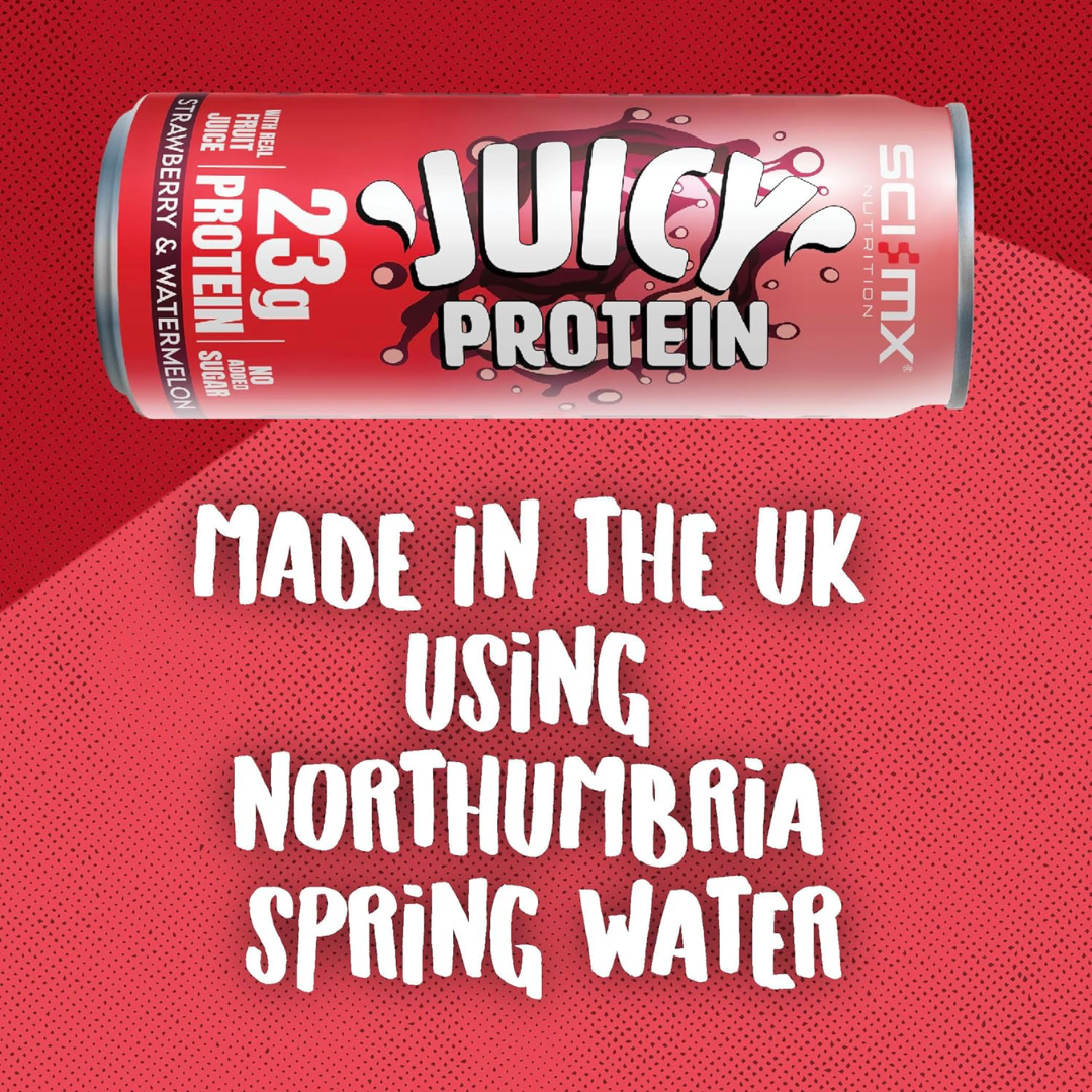 Sci-Mx Juicy Protein 12x330ml Strawberry & Watermelon