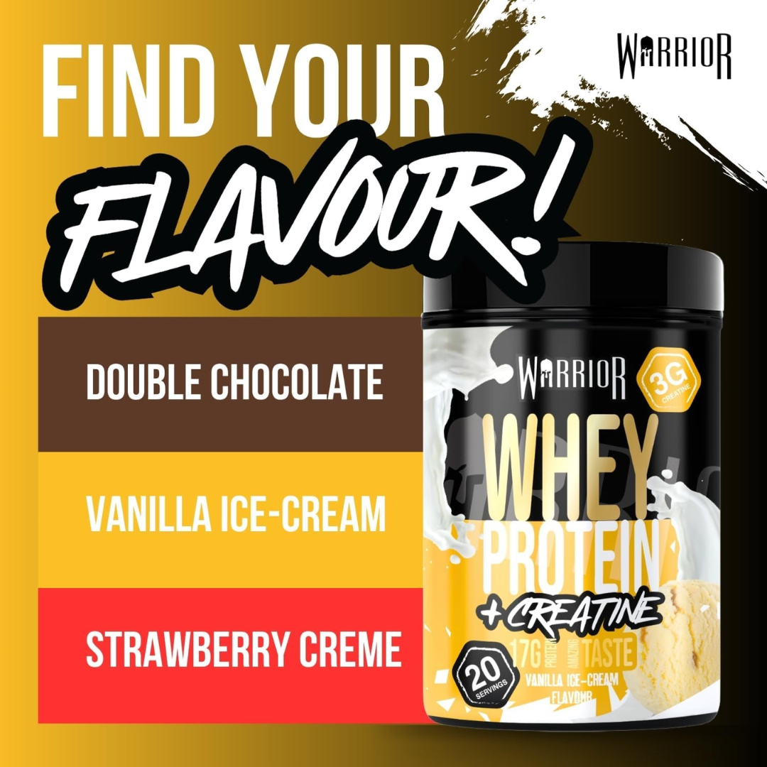 Warrior Creatine Plus Whey 500g Vanilla Milkshake