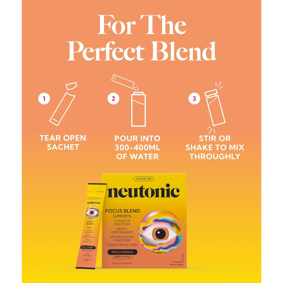 Neutonic Focus Blend 16 Sachets Peach Mango