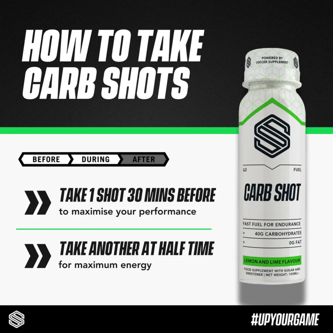 Soccer Supplement Carb Shot 12x100ml Lemon & Lime