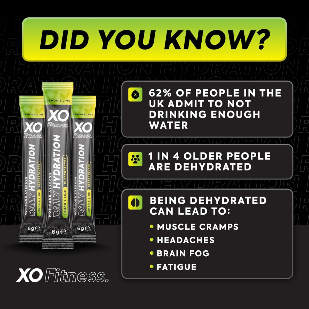XO Fitness Hydration Sachet 28x6g Lemon Lime