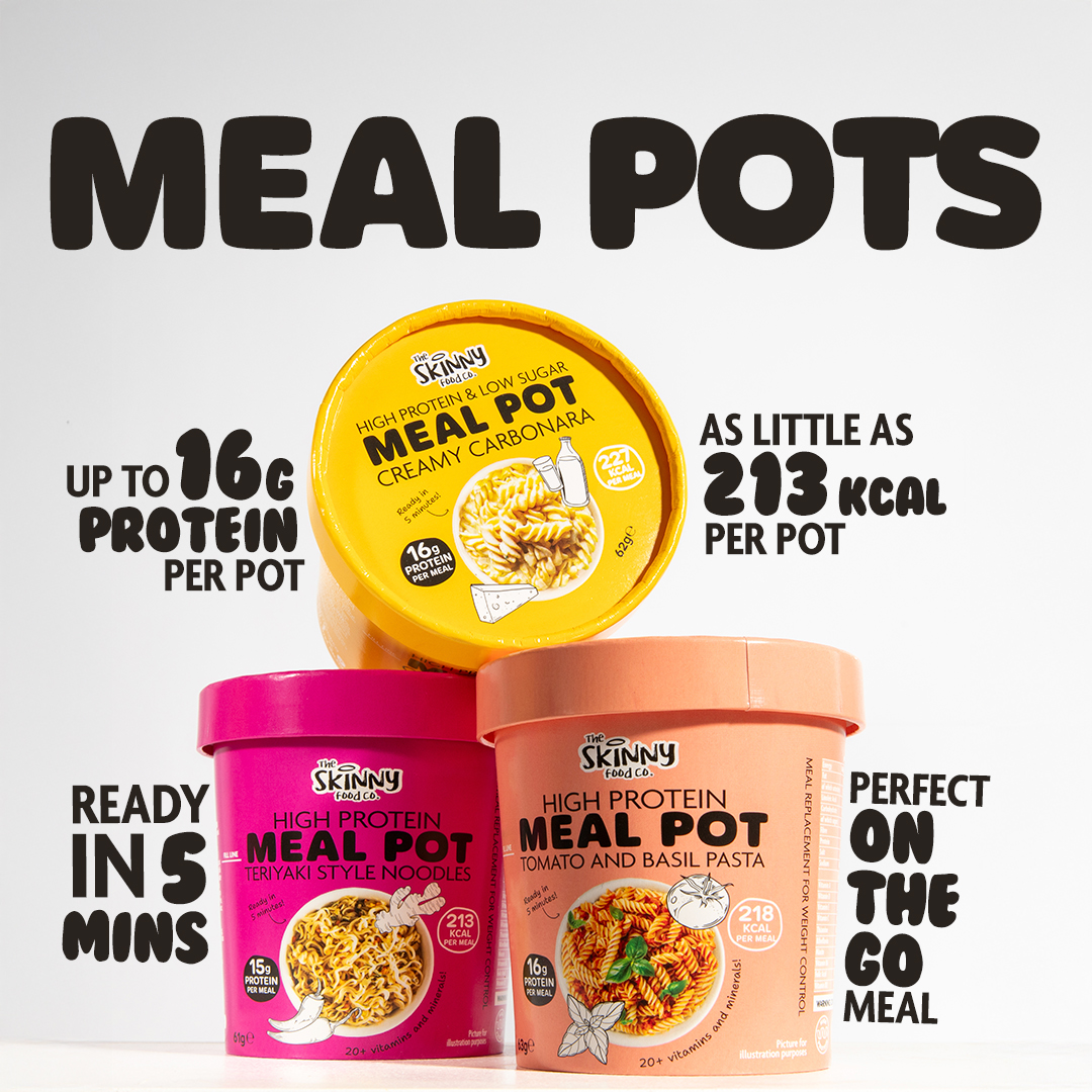 The Skinny Food Co High Protein Mealpots 12x62g Teriyaki