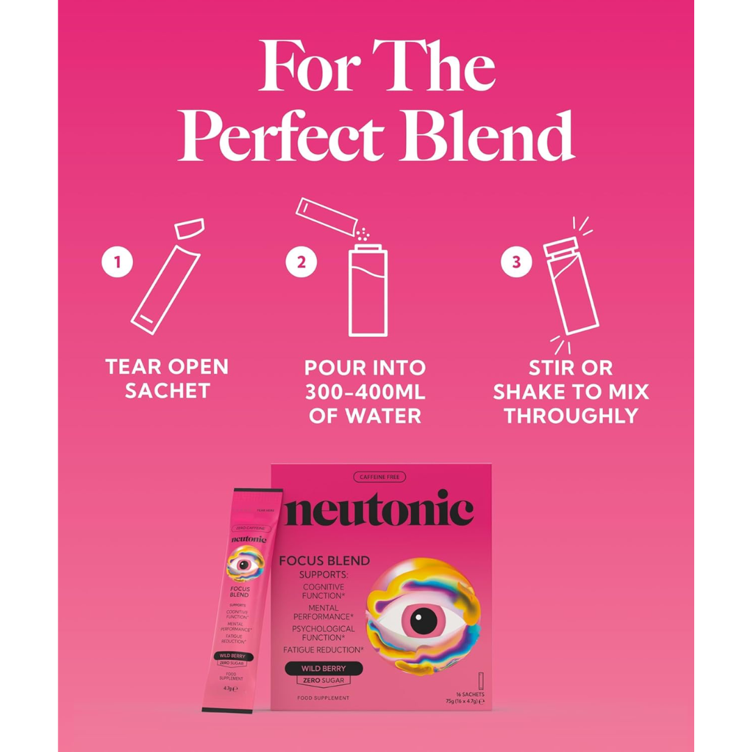 Neutonic Focus Blend 16 Sachets Wild Berry