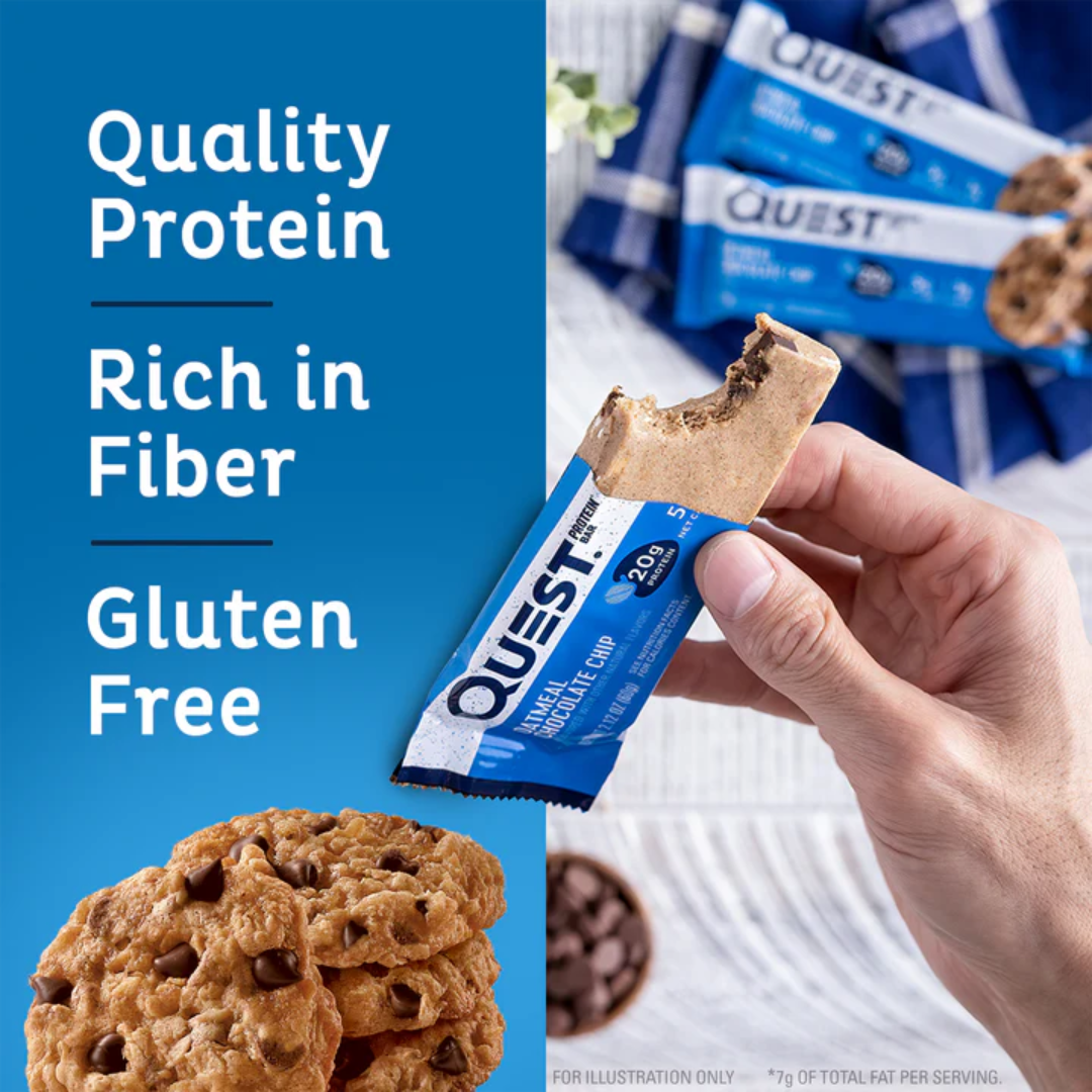 Quest Nutrition Bar 12x60g Oatmeal Chocolate Chip
