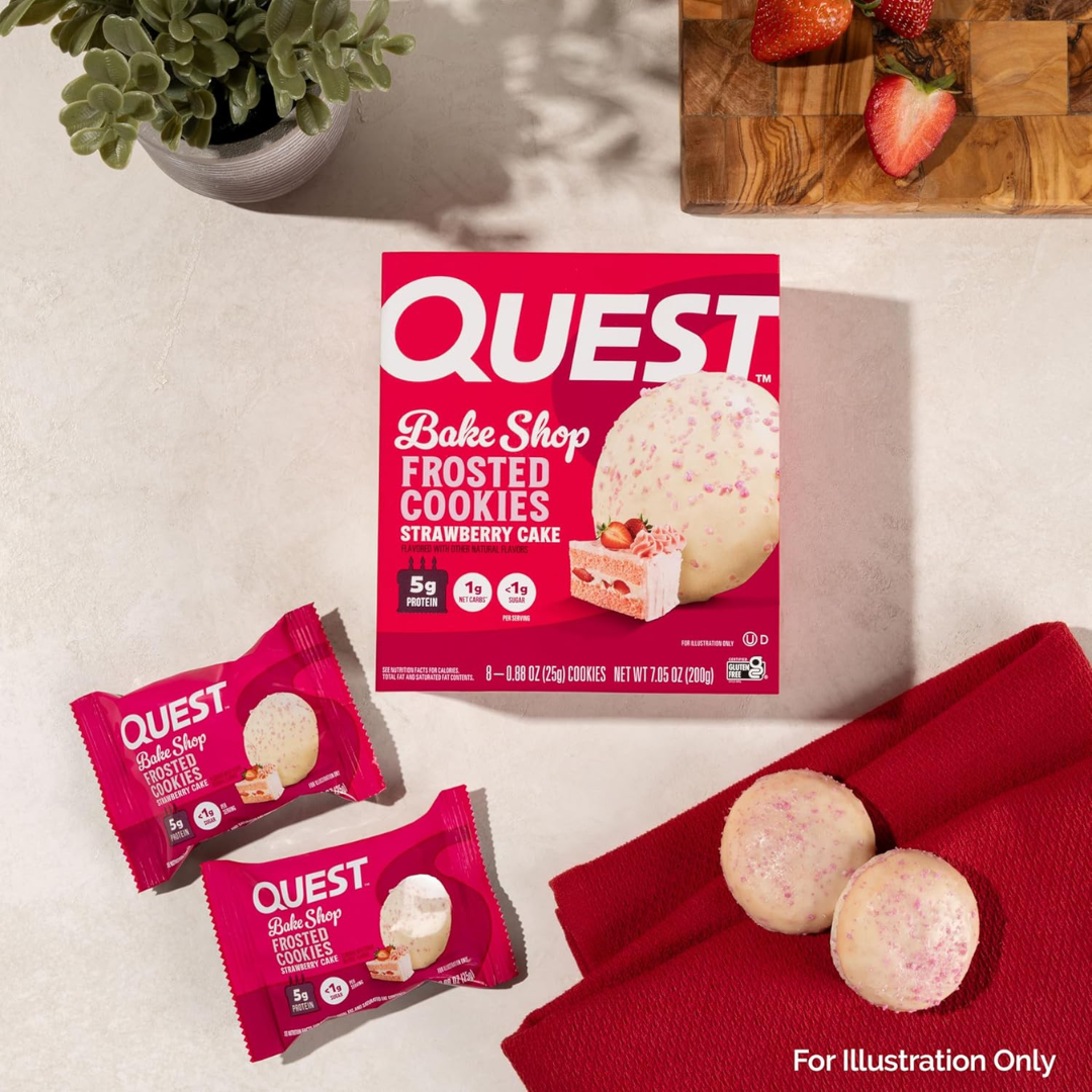 Quest Nutrition Frosted Cookies 8x25g Strawberry Cake