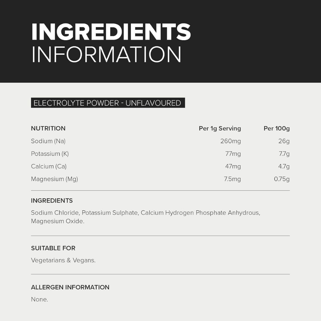 Bulk Electrolyte 500g Unflavoured