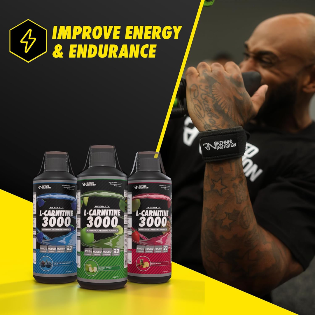 Refined Nutrition L-Carnitine 3000 500ml Icy Blue Raspberry