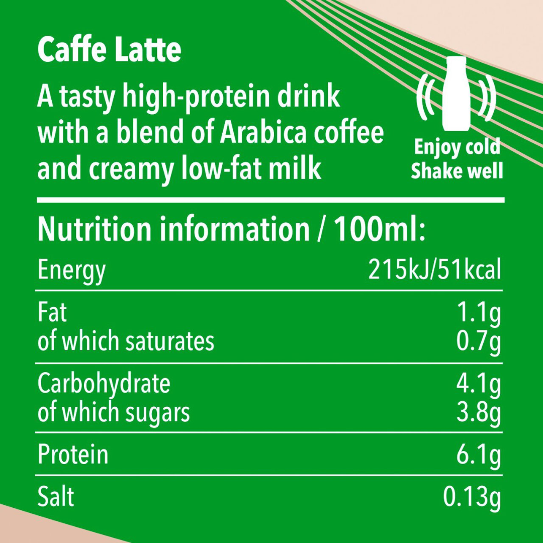 Starbucks Protein PET 8x330ml Caffe Latte