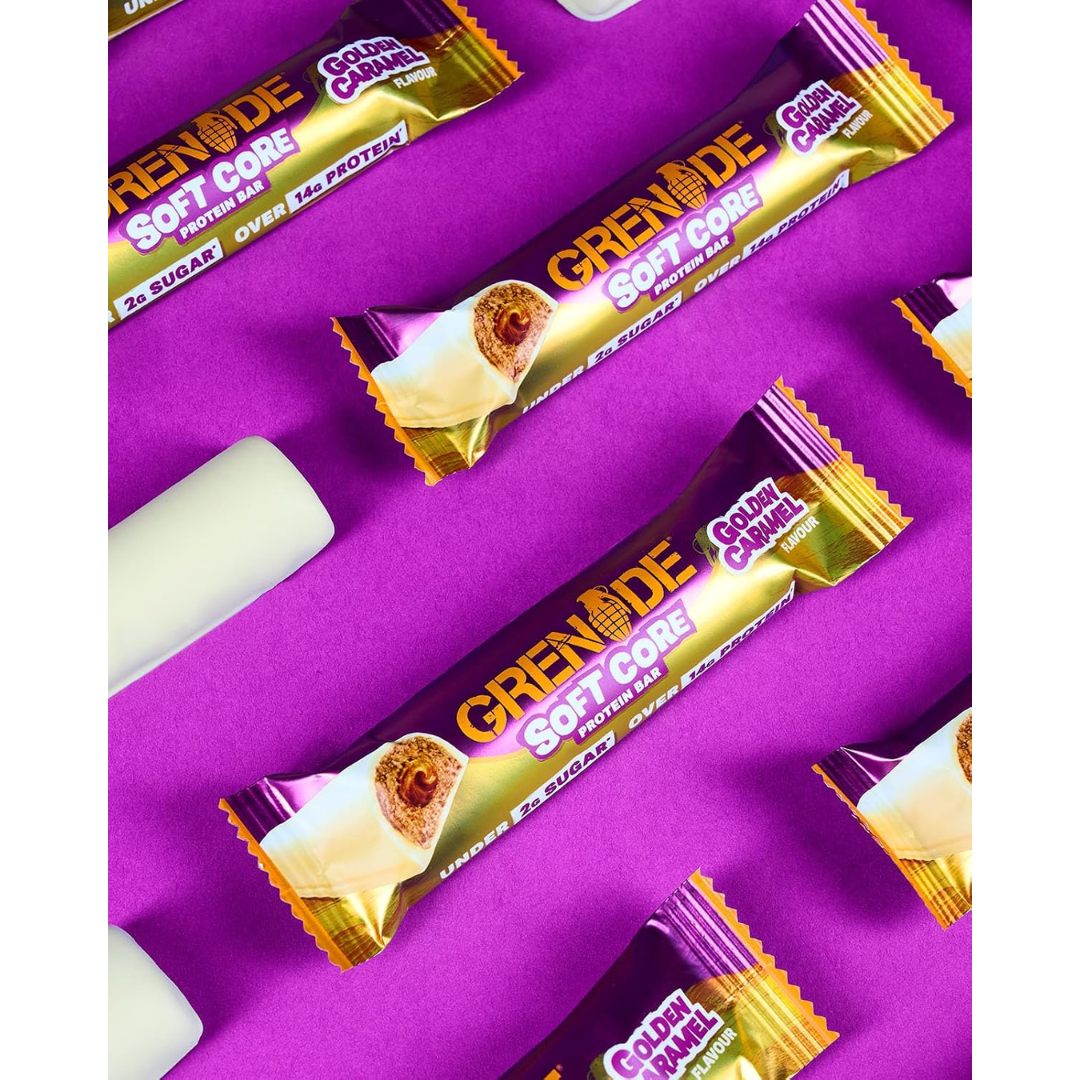 Grenade Soft Core Protein Bar 12 x 50g Golden Caramel