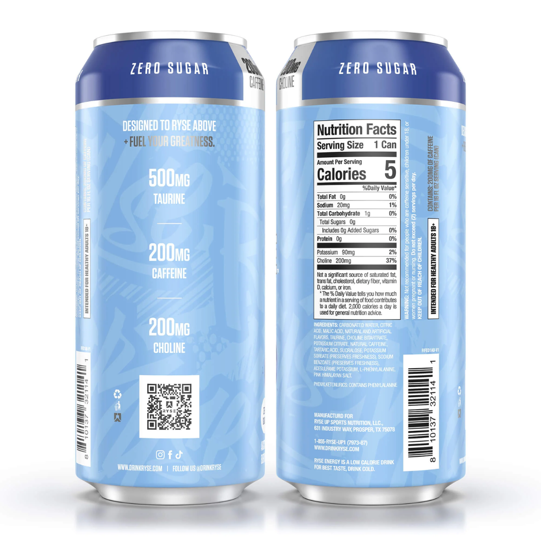 RYSE Fuel Energy 12x473ml Arctic Berry