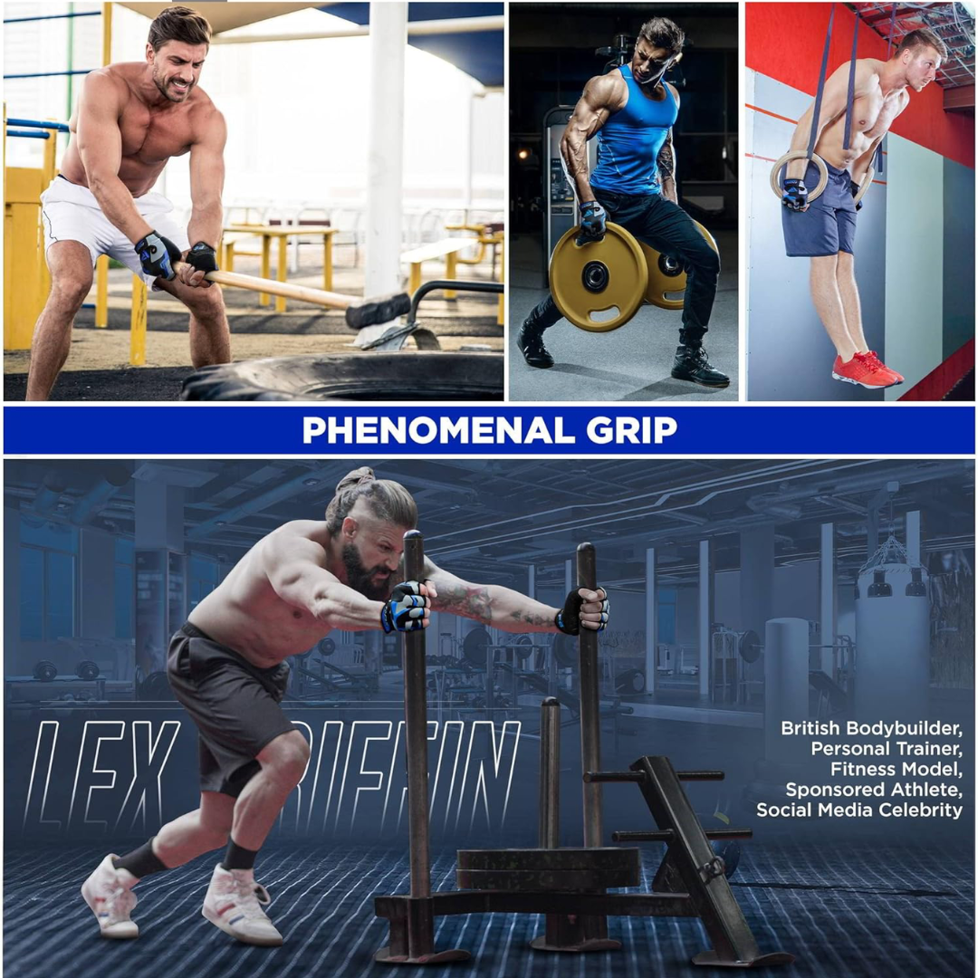 RDX Gym Gloves Sumblimation F6 L Blue