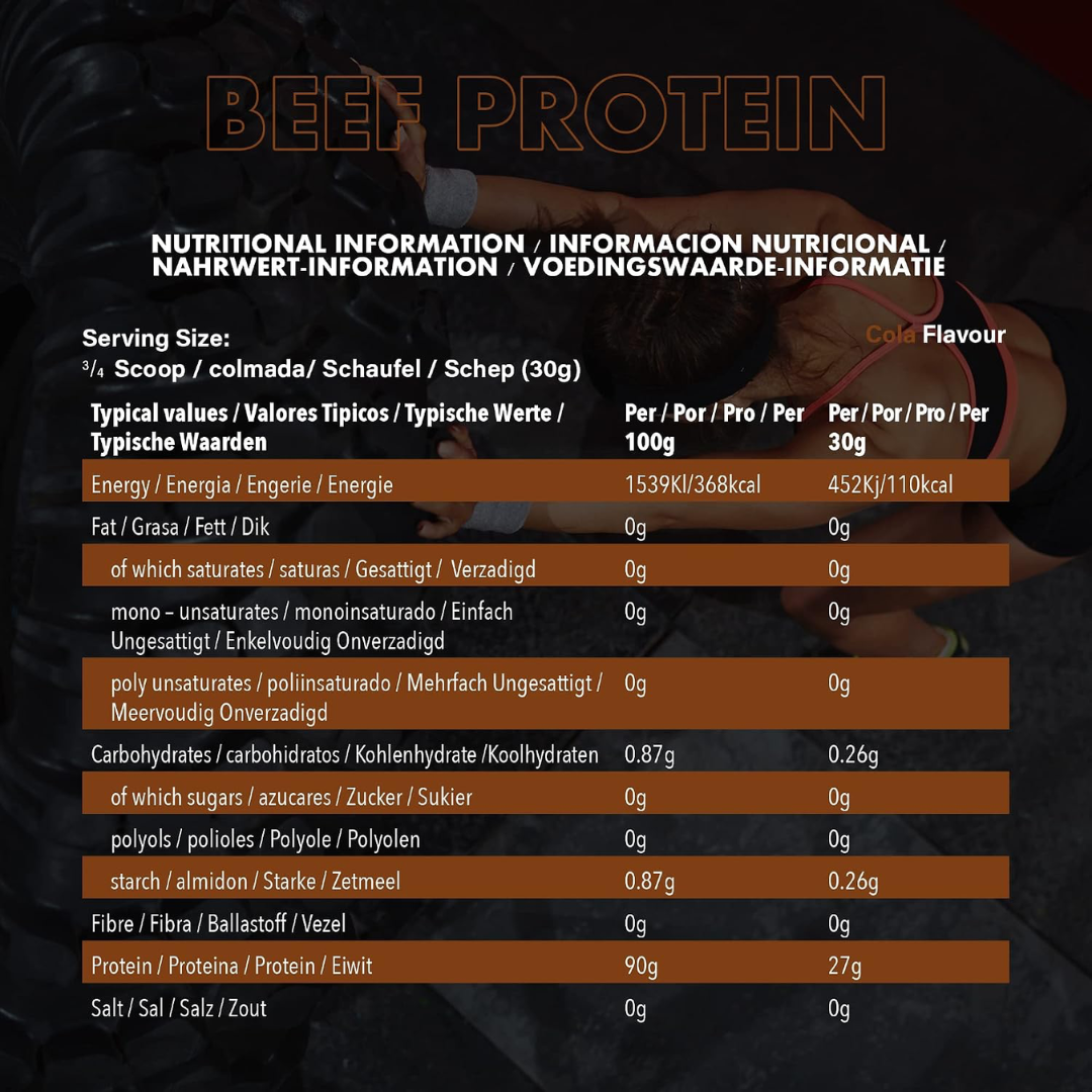 NXT Nutrition Beef Protein Isolate 1.8kg Cola