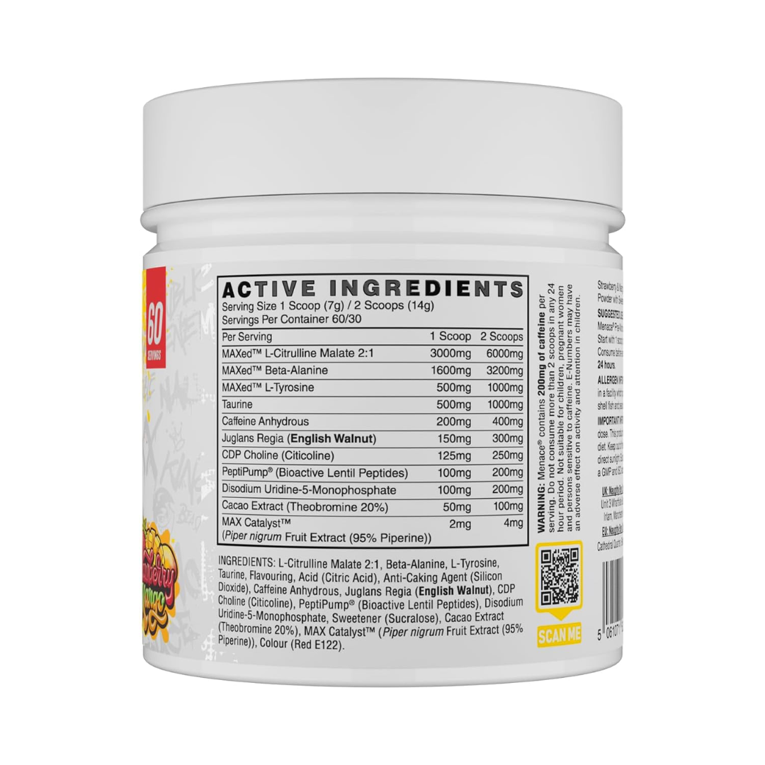 Naughty Boy Menace V2 420g Strawberry Mango 60 Servings
