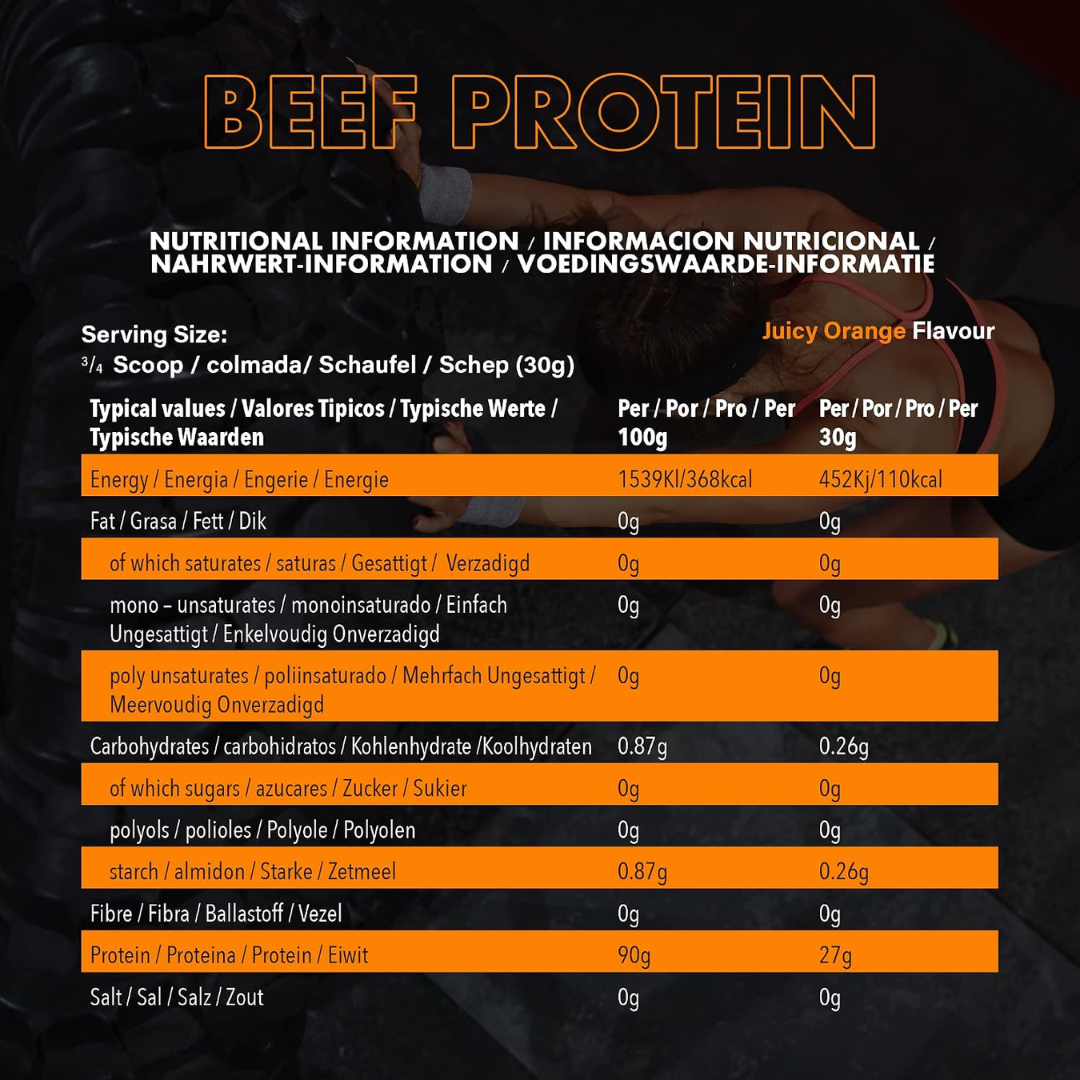 NXT Nutrition Beef Protein Isolate 1.8kg Mango & Orange
