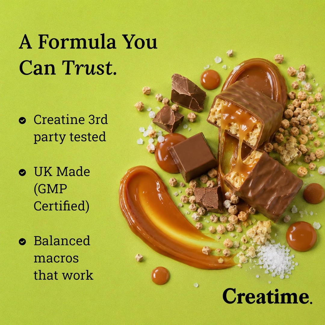 Creatime Creatine Protein Bar 12x50g Salted Caramel