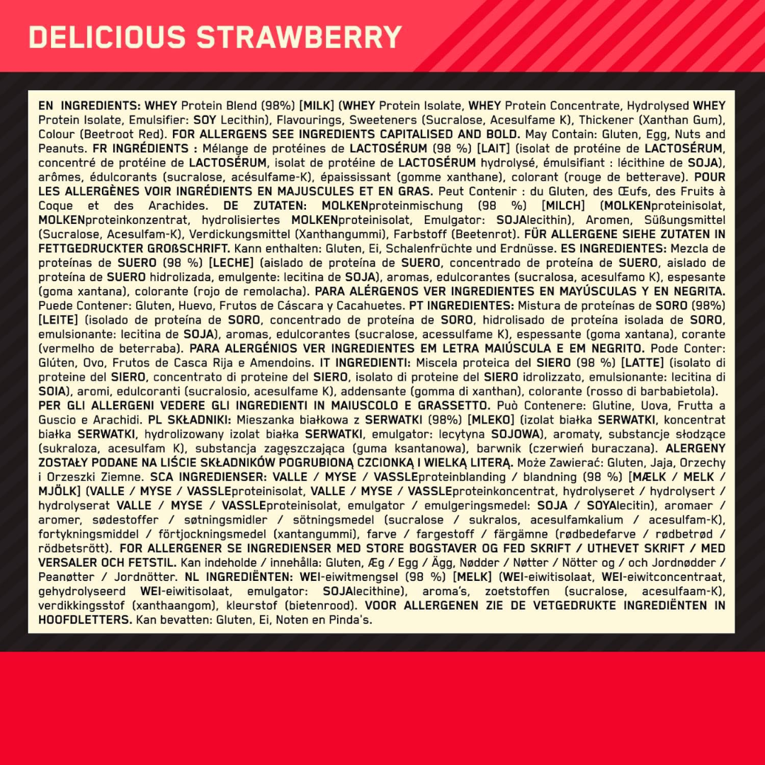 Optimum Nutrition Gold Standard 100% Whey 2.04kg Strawberry