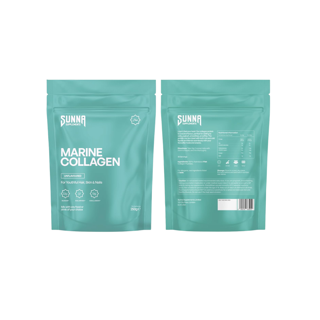 Sunna Supplements Marine Collagen 250g Unflavoured
